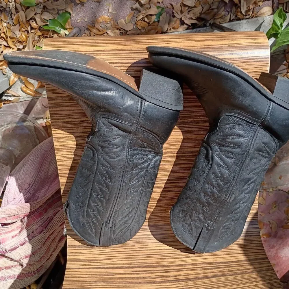 Unbranded Men's Black Western Boots
